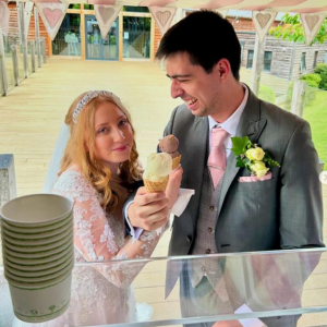 Sofia & Gary @themillbarnsvenue Polly's Parlour