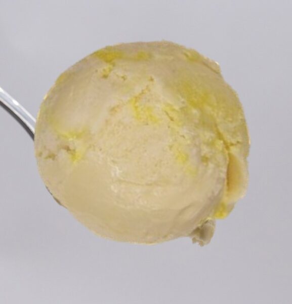 Mango & Passion-fruit Ice Cream served by Polly's Parlour at weddings and events