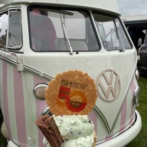 Matilda at Stanford hall 50th VW show Polly's Parlour